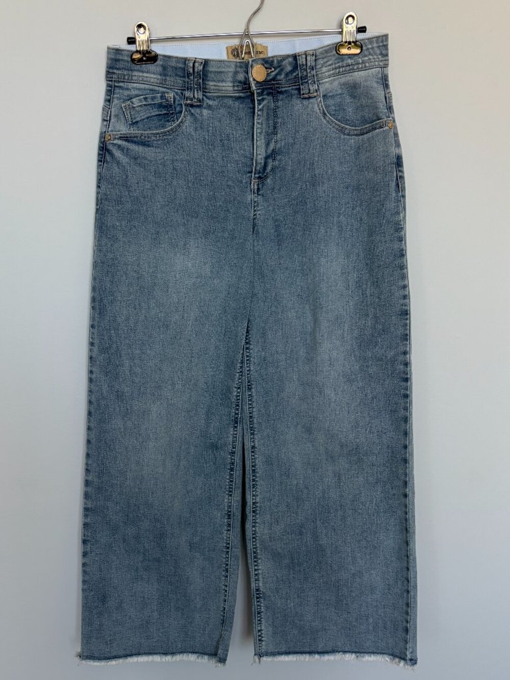 Democracy "Ab Technology" Wide Leg Cropped Jeans 6